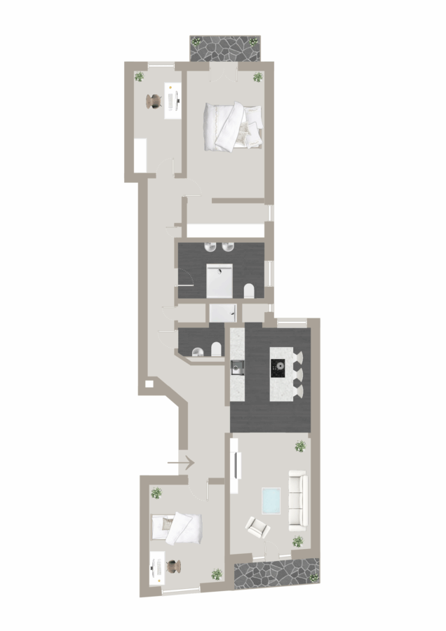 Grundriss WE11+12