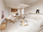 Beispiel Wohnzimmer - Eleganter Altbau, modern saniert – EG-Wohnung mit Garten-Oase