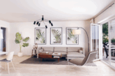 Wohnzimmer - Neubau: 3-Zi.-Wohnung mit Balkon im pulsierenden Wandsbek!
