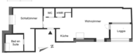 Grundriss WE14 - Penthouse mit Loftcharakter blickt über Eimsbüttel