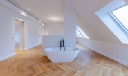Schlafzimmer mit Badewanne - Berlin, aber besser – exklusives Penthouse mit Weitblick
